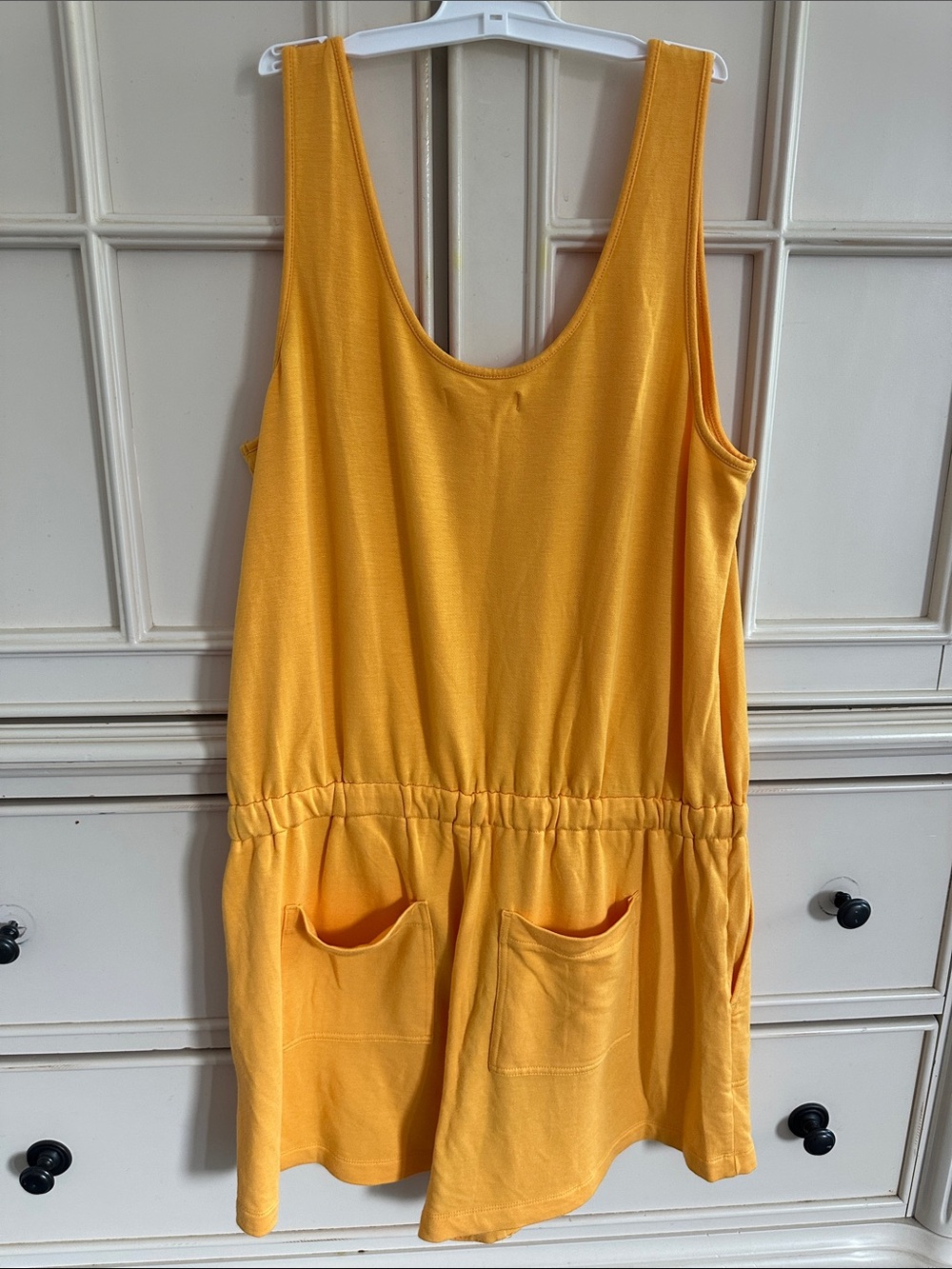 Loft Lou & Grey Sunshine Yellow Drawstring Romper - Picture 3 of 11